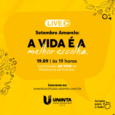 Setembro Amarelo,  A vida é a melhor escolha