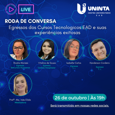 Roda de conversa com egressos dos Cursos Tecnológicos e suas experiências exitosas
