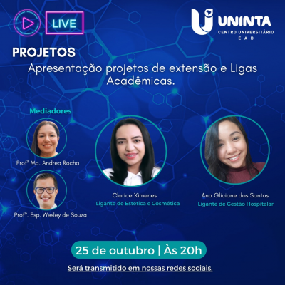 Apresentação projetos de extensão e Ligas