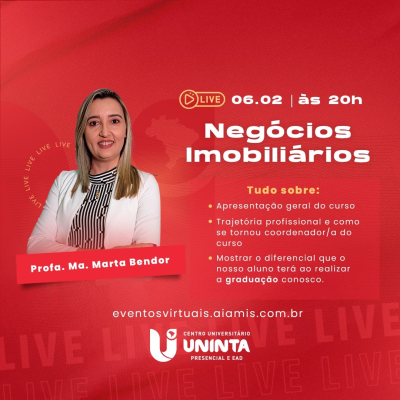 Acolhida aos alunos do do curso de negócios imobiliários 2023.1