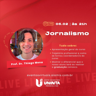 Acolhida aos alunos do curso de Jornalismo semestre 2023.1