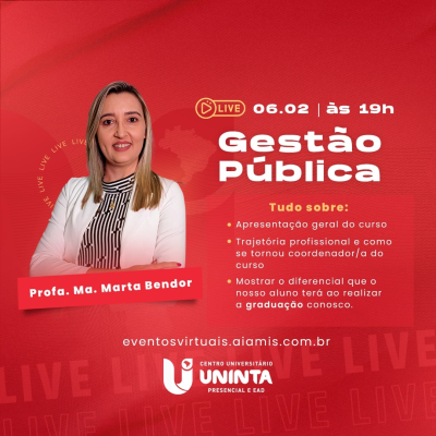 Acolhida aos alunos do curso Gestão Pública semestre 2023.1