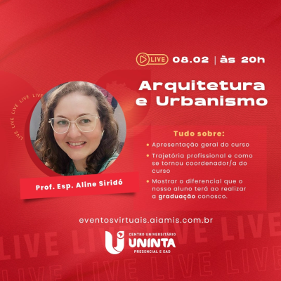 Acolhida aos alunos do curso de Arquitetura e urbanismo semestre 2023.1