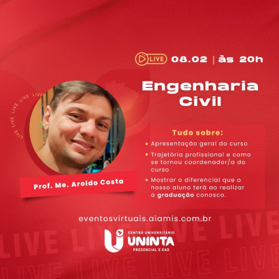 Acolhida aos alunos do  curso de Engenharia Civil semestre 2023.1