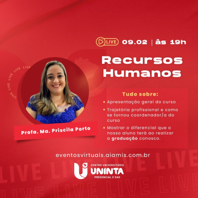 Acolhida aos alunos do curso Recursos Humanos semestre 2023.1