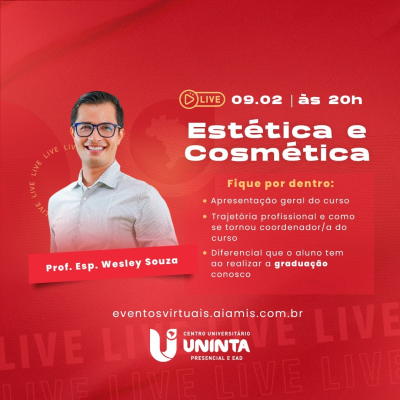 Acolhida aos alunos do curso de Estética e Cosmética semestre 2023.1