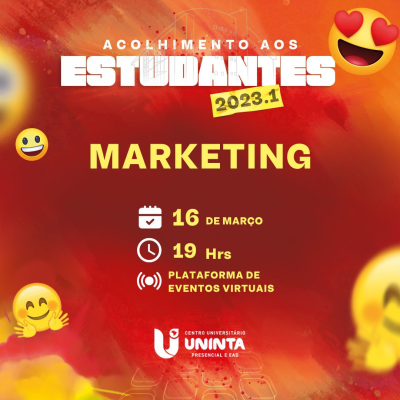 Acolhida aos alunos do curso de Marketing do semestre 2023.1