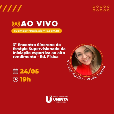 3º Encontro Síncrono do Estágio Supervisionado da Iniciação esportiva ao alto rendimento - Ed. Fis.
