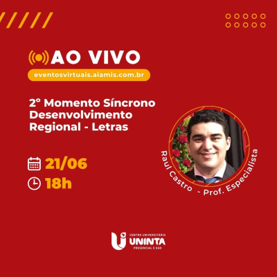 2º Momento Síncrono 1 - Desenvolvimento Regional - Letras