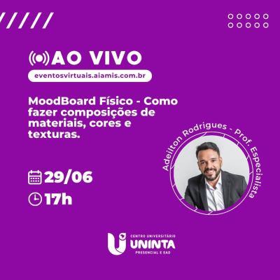 MoodBoard Físico - Como fazer composições de materiais, cores e texturas.