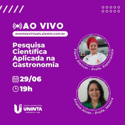 PESQUISA CIENTÍFICA APLICADA NA GASTRONOMIA.