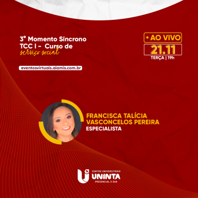 3° MOMENTO SÍNCRONO - TCC I - Curso de Serviço Social