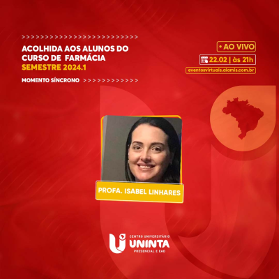 Acolhida aos alunos do curso de  Farmácia semestre 2024.1