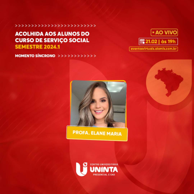 Acolhida aos alunos do curso de Serviço Social semestre 2024.1