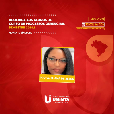 Acolhida aos alunos do curso de Processos Gerenciais semestre 2024.1