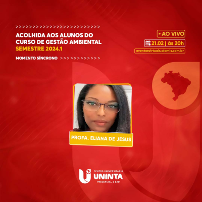 Acolhida aos alunos do curso de Gestão Ambiental semestre 2024.1