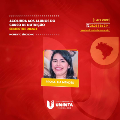 Acolhida aos alunos do curso de Nutrição semestre 2024.1