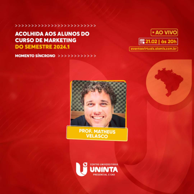 Acolhida aos alunos do curso de Marketing do semestre 2024.1