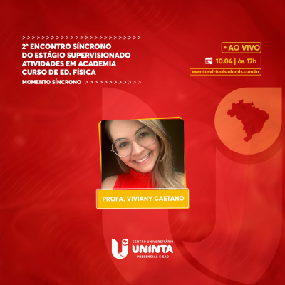 2º Encontro Síncrono do Estágio Supervisionado Atividades em Academia - Curso de Ed. Física