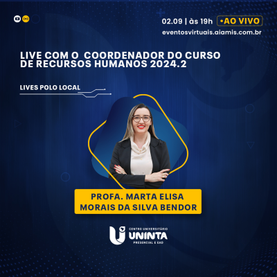 Live com o  coordenador do curso de Recursos Humanos 2024.2