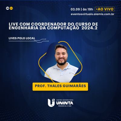 Live com coordenador do curso de Engenharia da Computação 2024.2