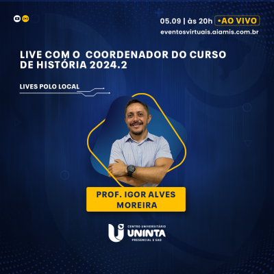 Live com o  coordenador do curso de História 2024.2