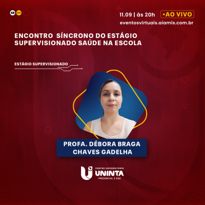Encontro  Síncrono do Estágio Supervisionado Saúde na Escola
