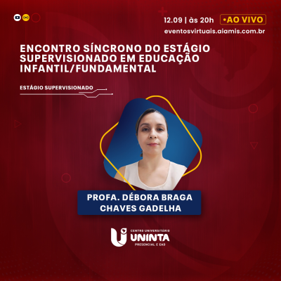 Encontro Síncrono do Estágio  Supervisionado em Educação Infantil/Fundamental