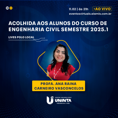 Acolhida aos alunos do curso de Engenharia Civil semestre 2025.1