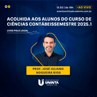 Acolhida aos alunos do curso de Ciências Contábeis do semestre 2025.1