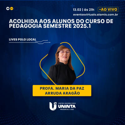 Acolhida aos alunos do curso de Pedagogia do semestre 2025.1