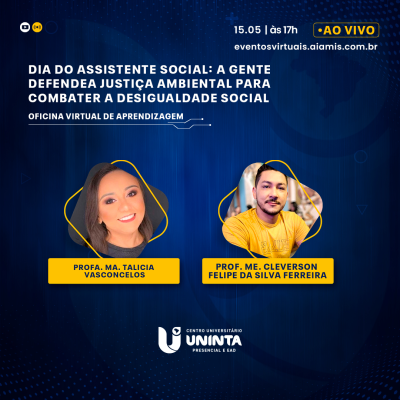 Dia do Assistente Social: A gente defende a justiça ambiental para combater a desigualdade social.