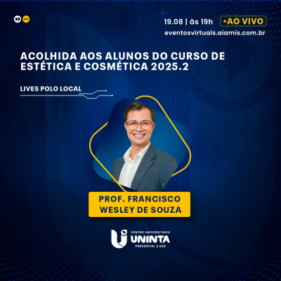 Acolhida aos alunos do curso de Estética e Cosmética 2025.2