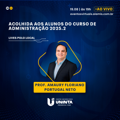 Acolhida aos alunos do curso de Administração 2025.2