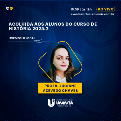 Acolhida aos alunos do curso de História 2025.2