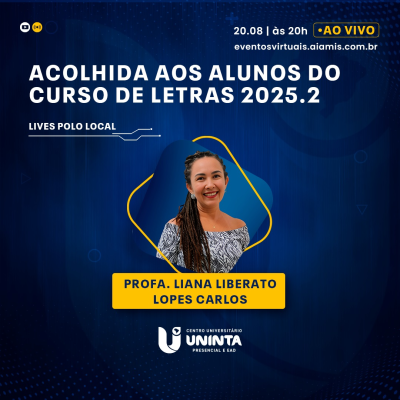 Acolhida aos alunos do curso de Letras - 2025.2