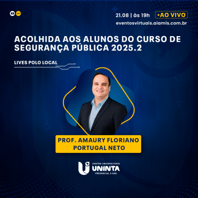 Acolhida aos alunos do curso de Segurança Pública - 2025.2