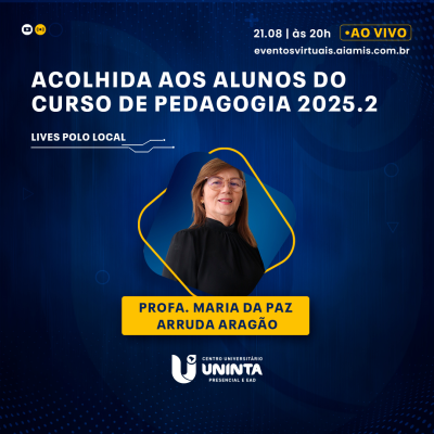 Acolhida aos alunos do curso de Pedagogia - 2025.2