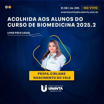 Acolhida aos alunos do curso de Biomedicina 2025.2