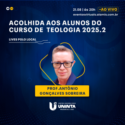 Acolhida aos alunos do curso de Teologia - 2025.2