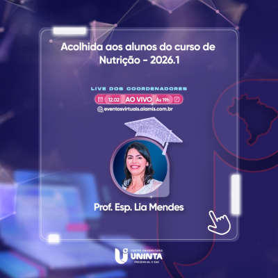Acolhida aos alunos do curso de Nutrição - 2026.1