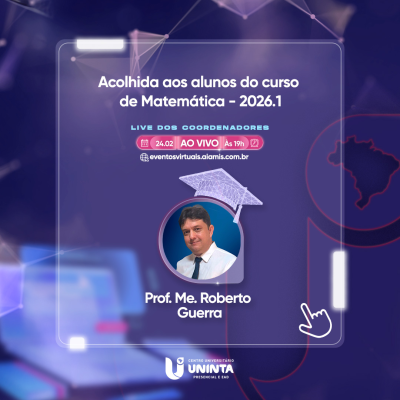 Acolhida aos alunos do curso de Matemática - 2026.1