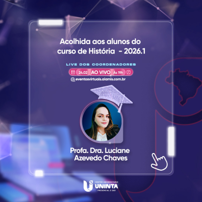 Acolhida aos alunos do curso de História - 2026.1
