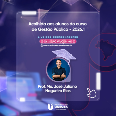 Acolhida aos alunos do curso de Gestão Pública - 2026.1