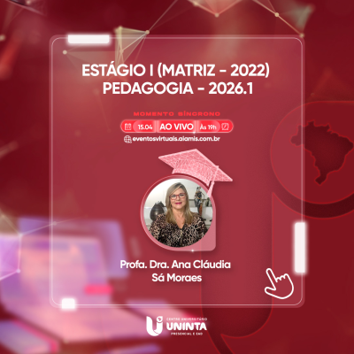 ESTÁGIO I (MATRIZ - 2022) - PEDAGOGIA - 2026.1