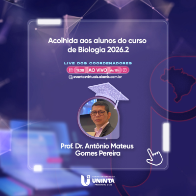 Acolhida aos alunos do curso de Biologia - 2026.2